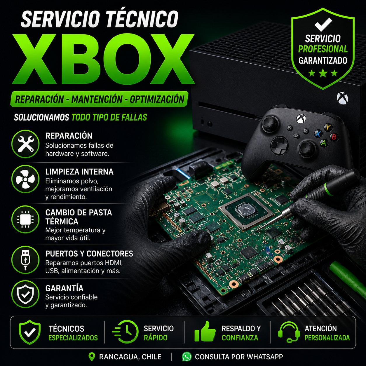 Servicios Técnicos Xbox