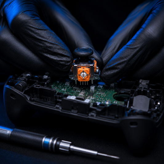 Control de Xbox con joystick magnético TMR PRO instalado