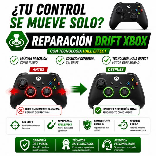 Cambio Drift Control Xbox – Cambio análogo Magnético (Hall Effect)